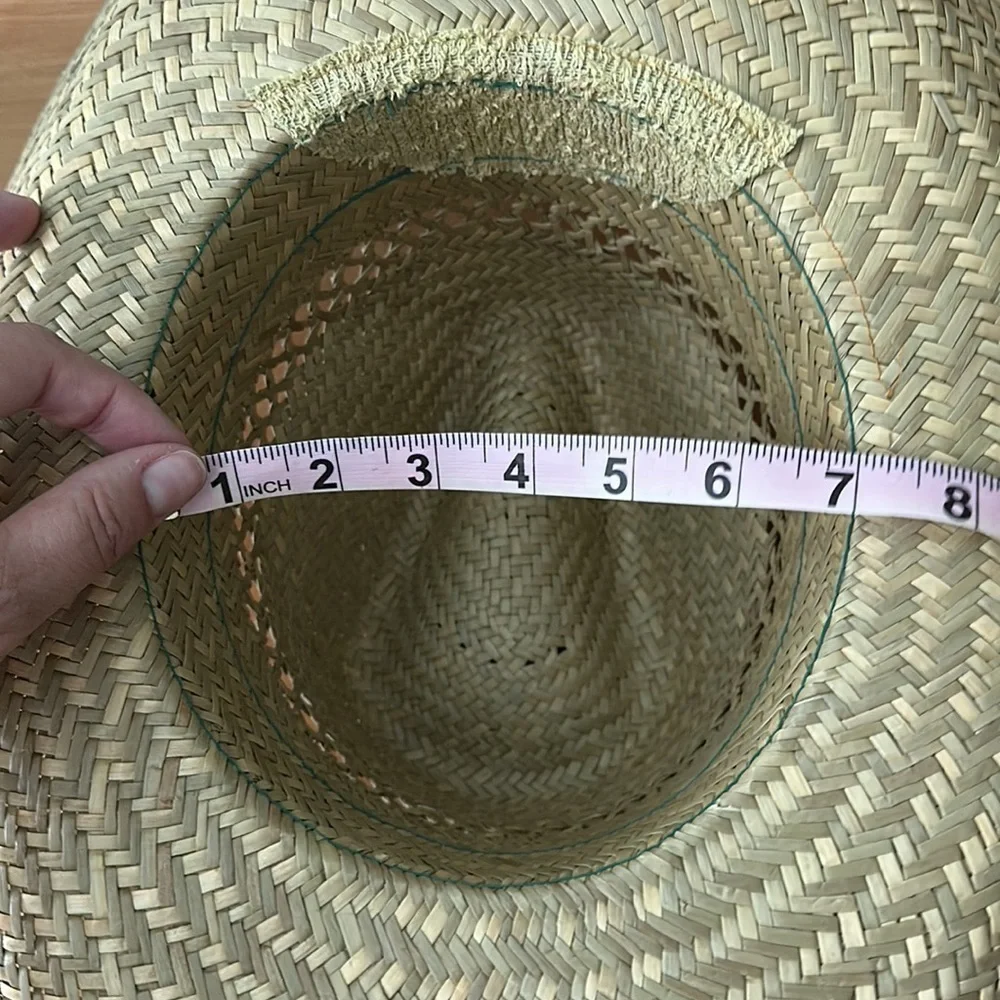 Rare Disneyland Paris Buffalo Bills Wild West Show Straw Cowboy Hat Green.